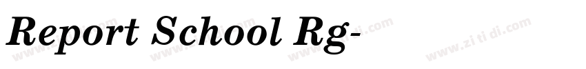 Report School Rg字体转换 Report School Rg字体转换